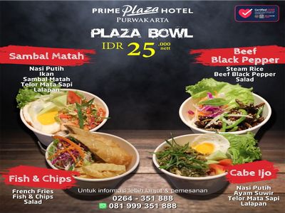 Plaza Bowl, Rice Bowl ala Prime Plaza Hotel Purwakarta